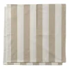 Servet gestreept - wit/beige - set van 2 - 40x40 cm