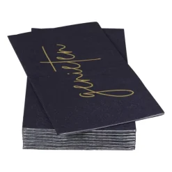 Servet lang - blauw - 33x33 cm
