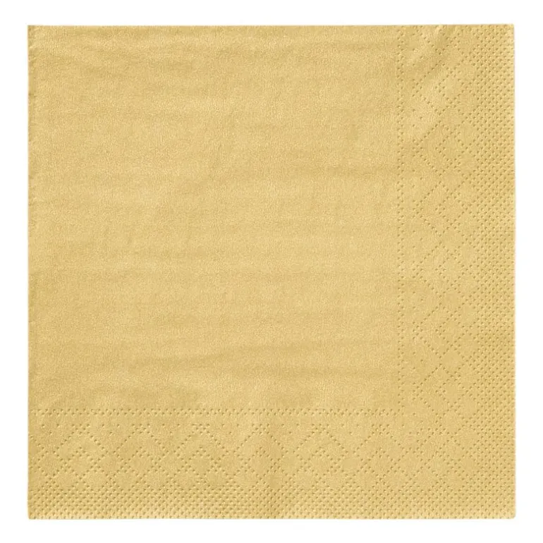 Servetten - goudkleurig - set van 20