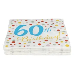 Servetten 60 jaar - 20 stuks