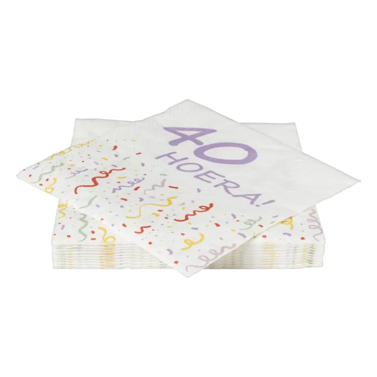 Servetten 40 jaar - 20 stuks