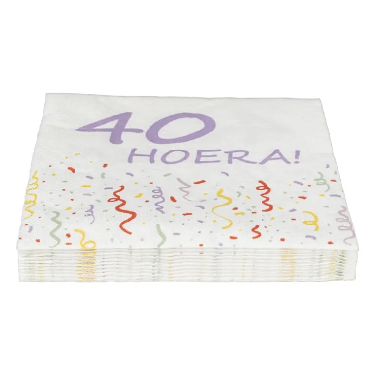 Servetten 40 jaar - 20 stuks