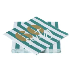 Servetten 60 jaar - groen - set van 20