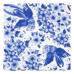 Servetten blauwe vogel - 33x33 cm - set van 20