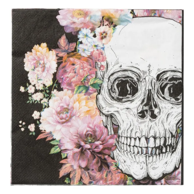Servetten Day of the Dead - set van 20 - 19x17 cm