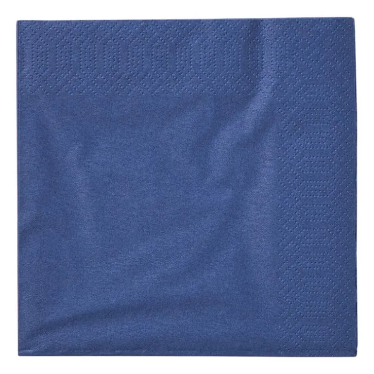 Servetten donkerblauw - 33x33 cm - set van 20