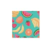 Servetten fruitprint - multikleur - set van 20