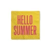 Servetten hello summer - multikleur - set van 20