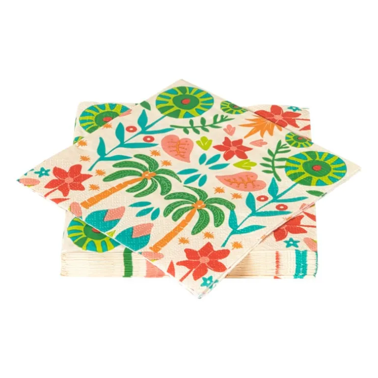 Servetten tropical - 33x33 cm - set van 20
