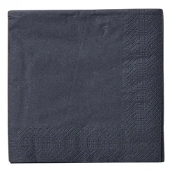 Servetten zwart - 24x24 cm - set van 20
