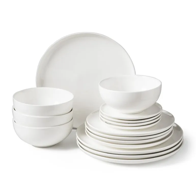 Serviesset - 16 delig - rond - wit - 4 persoons