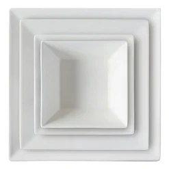 Serviesset - 16-delig - vierkant - wit - 4 persoons