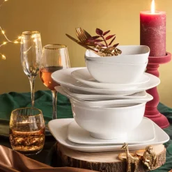 Serviesset rond - wit - 12-delig