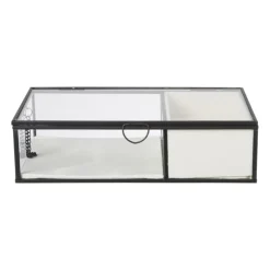 Sieradendoos met ringhouder - zwart - 25x15x6.5 cm