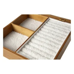 Sieradendoos met teddy - bruin/wit - 3 vakken