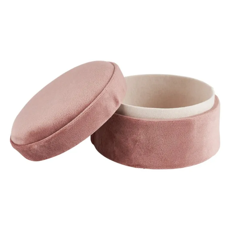 Sieradendoos velvet - diverse varianten - roze