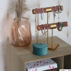 Sieradenrek - roze - 21x26.5x13.5 cm