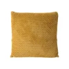 Sierkussen blokje - okergeel - 45x45 cm