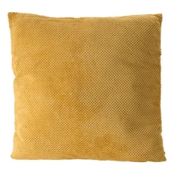 Sierkussen blokje - okergeel - 60x60 cm
