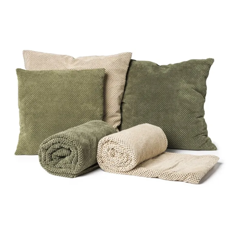 Sierkussen blokje groen - 60x60 cm