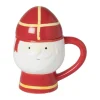 Sinterklaas mok - rood/geel/wit - 300 ml