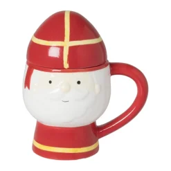 Sinterklaas mok - rood/geel/wit - 300 ml