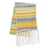 Sjaal Folklore - groen/geel - 30x180 cm