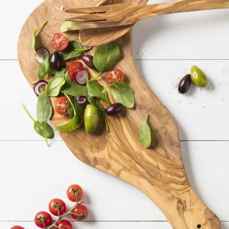 Snijplank - olijfhout - 46x19 cm