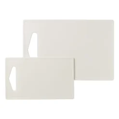Snijplank kunststof - wit - 16.5x27 cm
