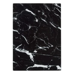 Snijplank marmeren look - zwart - 30x42x0.04 cm