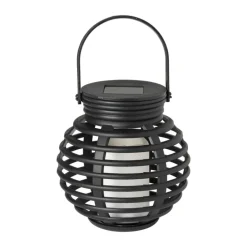 Solar tuinlantaarn - zwart - ⌀10x11 cm