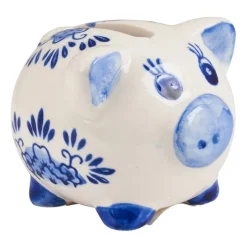Spaarpot mini varken - delfstblauw
