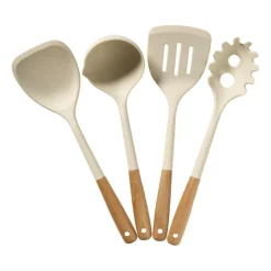 Spatel met gleuf - wit - 34 cm