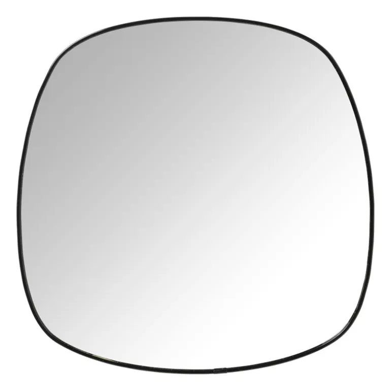 Spiegel basic - zwart - 32.5x32.5 cm