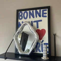 Spiegel golf - zilverkleurig - 25x30 cm