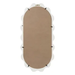 Spiegel met golfrand - wit - 30x60 cm