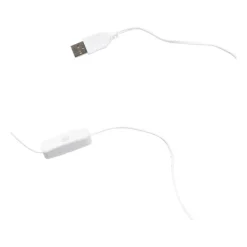 Spiegel met golven LED - geel/roze - 40x23x1.4 cm