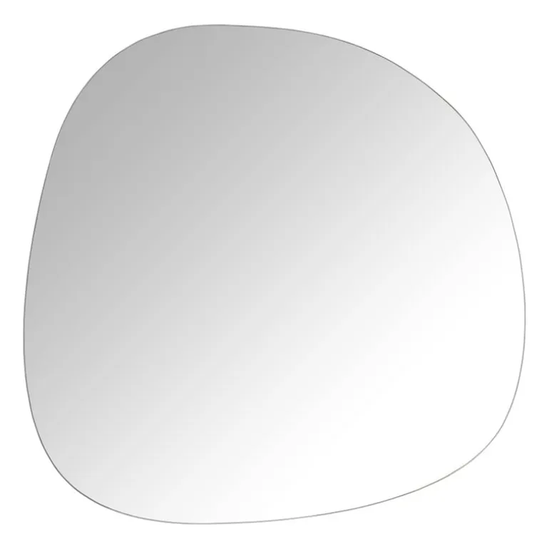 Spiegel organisch - zilverkleurig - 50x50 cm