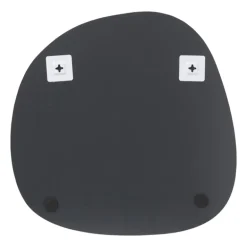 Spiegel organisch - zilverkleurig - 50x50 cm