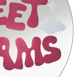 Spiegel sweet dreams - roze - ø30 cm