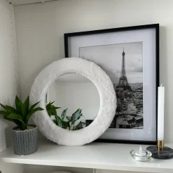 Spiegel teddy - wit - ø40 cm