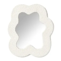 Spiegel teddy bloem - 40x34 cm