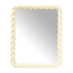 Spiegel twist - geel - 53x43 cm