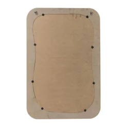 Spiegel wave - wit - 60x40 cm