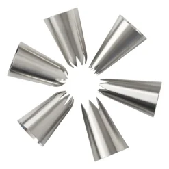 Spuitmondjes kartel - RVS - set van 7