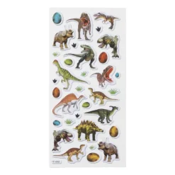 Stickervel dino - set van 34 3D stickers