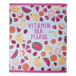 Strandlaken vitamin sea please - multikleur - 165x200 cm