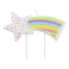 Taartkaarsje - regenboog