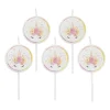 Taartkaarsjes unicorn - set van 5