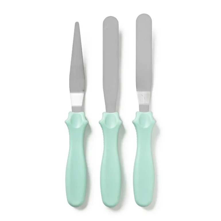 Taartspatel - mint - set van 3